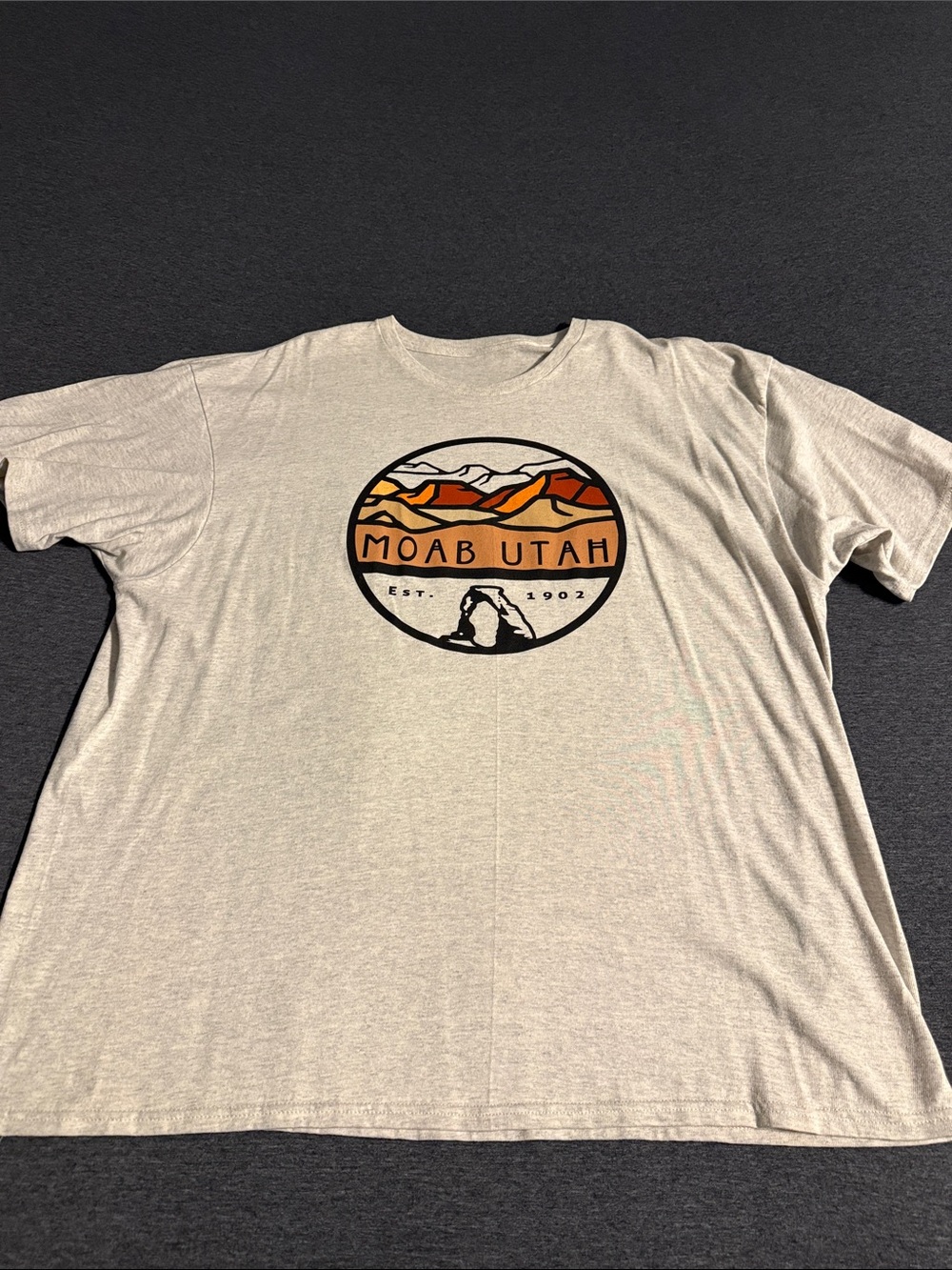 Moab Utah Graphic Tee - Beige